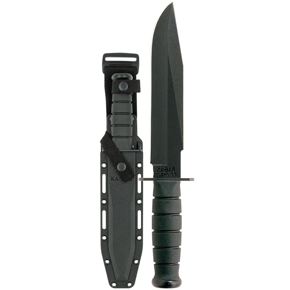 KA-BAR 1269 Straight Edge Fixed Knife - Black