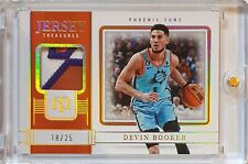 2021 National Treasures Devin Booker #PATCH PRIME /25 Game Worn Letter Jersey