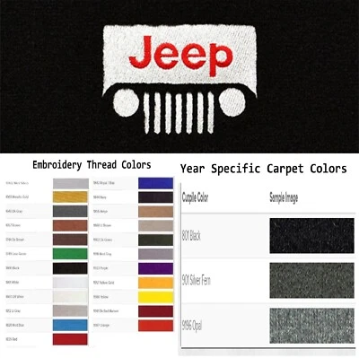 Faros personalizados para Jeep Wrangler ACC 2007-2010 2 puertas 4 piezas alfombrillas Cutpile Foto 1 de 4