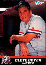 1989 T&M Senior League Clete Boyer #12 Bradenton Explorers