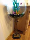 Antique Art Nouveau Ornate Aquarium Stand w/ 3 gallon Custom Fish Bowl