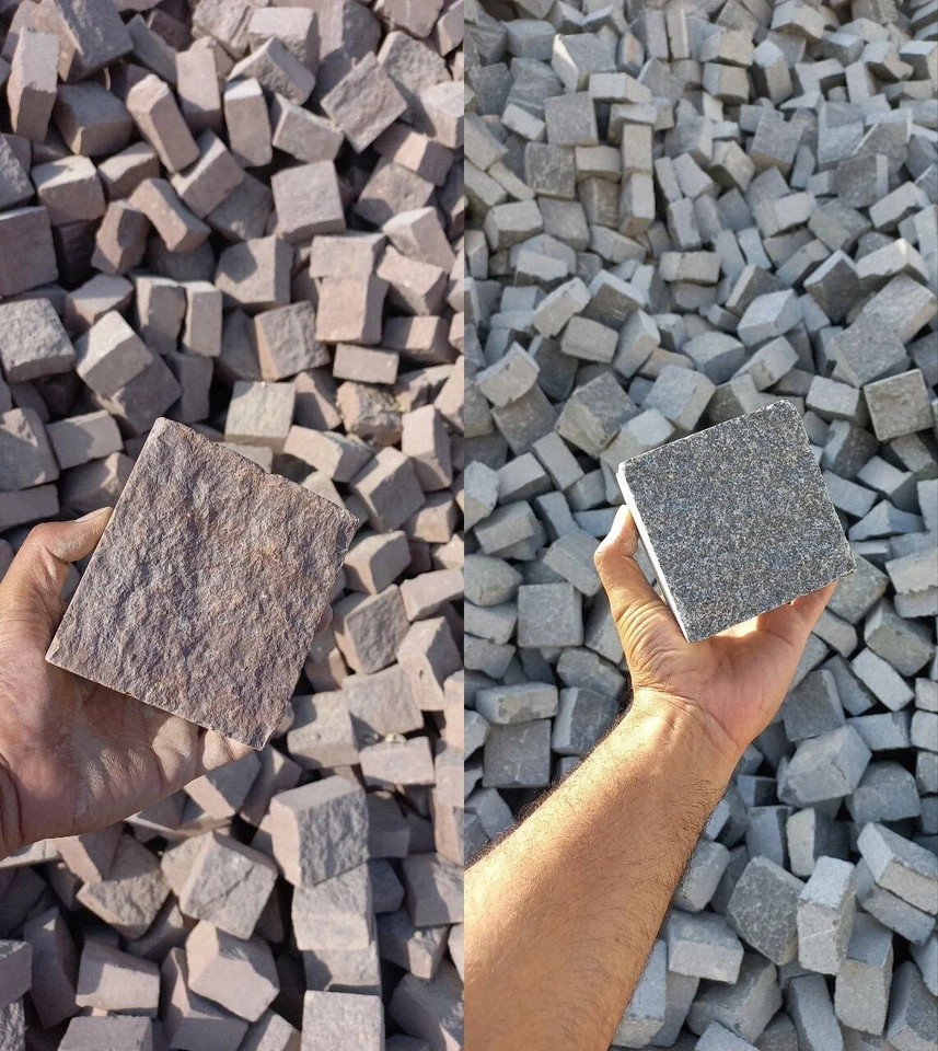 Pflastersteine (Naturstein, Granit, Kalk) in alle Farben und Größen,  ab 30 €/m² - Bild 1 von 4