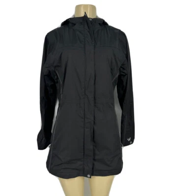 Jaqueta corta-vento feminina White Sierra S forrada com capuz ao ar livre comprimento médio KL10 - Imagem 1 de 4