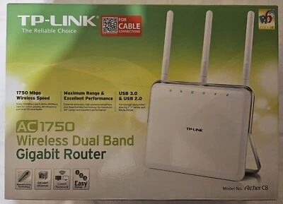 TP-LINK Archer AC 1750 Archer C8 Wireless Dual Band Gigabit WLAN Router - Bild 1 von 4