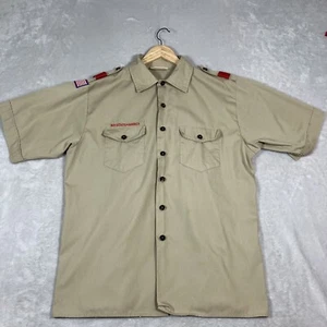 Boy Scouts of America BSA Youth Shirt 2XL Tan No patches USA Made - EUC - Picture 1 of 6