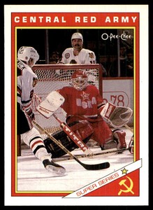 1991-92 O-Pee-Chee Sharks & Russians Inserts Central Red Army CSKA Moscow #29R
