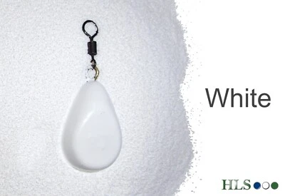 HLS PRODUCTS WEISS Jigkopf Bleibeschichtung Pulver Kunststoff HLS Karpfen Angelausrüstung [WHT]