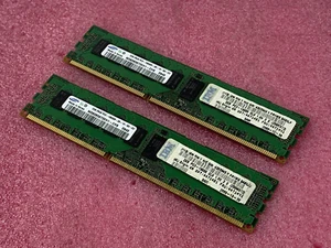 Samsung 4GB Kit 2x4GB 2Rx8 PC3-10600R-09-10-B0-D2 Server Ram M393B5673EH1 - Picture 1 of 6