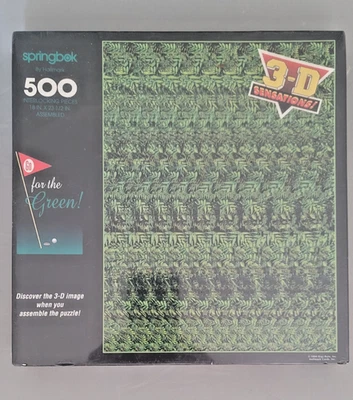 1994 Springbok By Hallmark Go For The Green 500 Piece 3-D Golf Jigsaw Puzzle NEW - Image 1 of 4