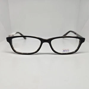 Marco de gafas Chelsea Morgan CM 2011 BK 52-16-140 negro/tortuga borde completo NUEVO - Imagen 1 de 13