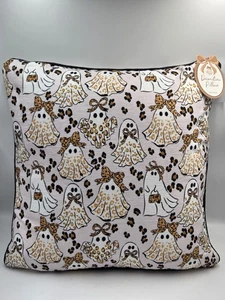 Tkmaxx Halloween Fantasma Stampa Leopardo Fiocco Cussione Riempimento Ipoallergenico - Foto 1 di 6