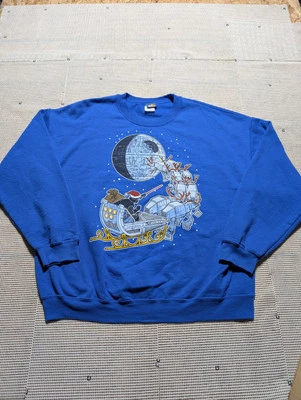 Sudadera Star Warsl Marca Darth Vader Papá Noel Navidad Estrella de la Muerte Talla XL  Foto 1 de 4