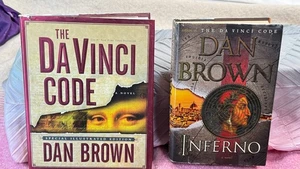 Dan Brown Lot: Da Vinci Code Illustrated HC + Inferno 1st Ed HC/DJ - Picture 1 of 9