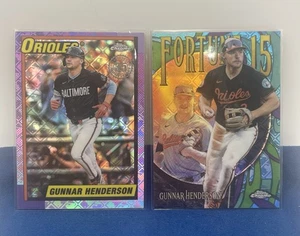 [2] Logofractor Gunnar Henderson 2025 Topps Chrome 35th Anniversary & Fortune-15 - Picture 1 of 8