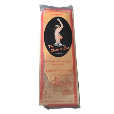 Sujetador The Bleuette Sujetador Vintage Talla B Copa en Embalaje Original Sin Tirantes Stick On Foto 1 de 4