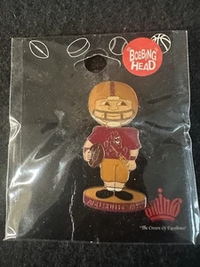 NCAA Football Arizona State Sun Devils Football Player Bobble Head Lapel Pin New - Picture 1 of 2