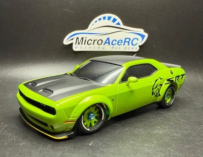 Used Green Limited Edition Mini-z MR03EVO Dodge Challenger SRT Hellcat - Image 1 of 4