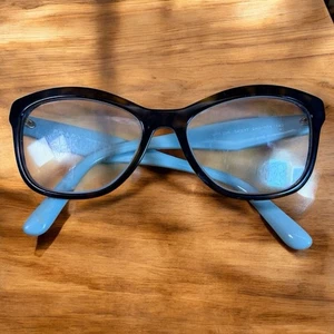 Prada VPR 29R 2AU-101 54mm Eyeglass Frames Tortoise Blue Italy Women’s - Picture 1 of 7