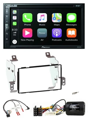 Pioneer DVD 2DIN Lenkrad DAB Bluetooth USB Autoradio für Nissan Note E11 2009-20 - Bild 1 von 4