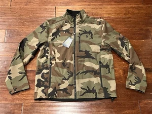 Polo Ralph Lauren Green Black Camo Mens Large Fleece Lined Ful Zip Pocket Jacket - Picture 1 of 15