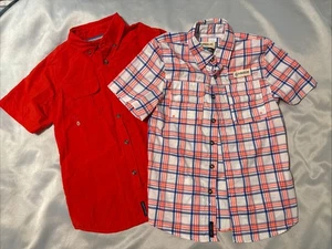 Lote 2 Camisas de Pesca Magallanes Exterior Manga Corta Juvenil Talla Pequeña (8) Botón - Imagen 1 de 12