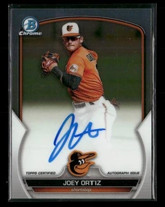 2023 Bowman Chrome #CPA-JOR Joey Ortiz Baltimore Orioles Auto Prospect - Picture 1 of 2