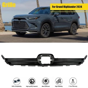 Plastic Black For Grand Highlander 2024 Replacement Front Upper Bumper Grille - Picture 1 of 20