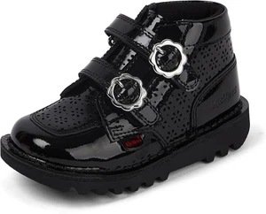 Kickers Mädchen Kick Hi Meadow Stiefeletten Leder Schuhe Gr. 10 UK Kind, schwarz - Bild 1 von 6