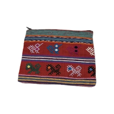 Pequeño Souvenir Guatemala Bordado Monedero Cremallera Bolsa Tradicional Foto 1 de 4