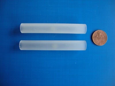 2X Franklite Lighting  Spare Frosted glass shades cylinder / tube / finger shape - Image 1 of 4