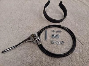 VINTAGE MINI BIKE CLUTCH BRAKE -DRUM BRAKE KIT.NOS CHERRY BRAKE LEVER. - Picture 1 of 5