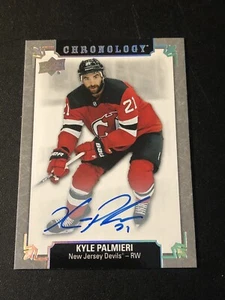 2019-20 Upper Deck Chronology Franchise History Kyle Palmieri #FH-NJ-KP Auto - Picture 1 of 2