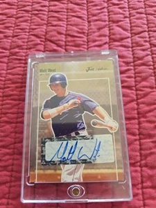 Tarjeta autógrafos de Matt West 2007 Just Rookies #61 MLB béisbol Texas Rangers - Imagen 1 de 1
