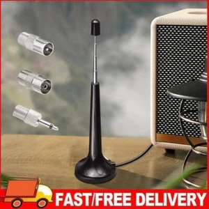 Hohe Gewinne FM Teleskop -Antennen 75 Ohm Dab FM -Antennen mit 3 Adapter (fest) - Zdjęcie 1 z 11
