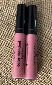 Laura Geller PINK MACARON Lip Gloss Color Drenched Lip Gloss - 2X - Picture 1 of 3