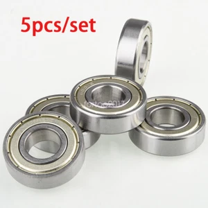 5 pcs / Set 12mm x 28mm x 8mm 6001ZZ Shielded Deep Groove Radial Ball Bearing - Picture 1 of 5