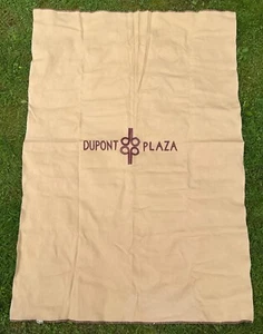 Vintage MCM Hotel Dupont Plaza Kenwood Wool Blanket Camel+ 54x80” Wash DC Circle - Picture 1 of 11