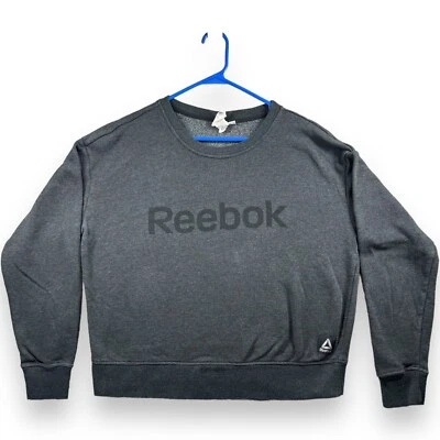 Sudadera para mujer Reebok gris gris talla L grande cómoda acogedora suave sudor Foto 1 de 4