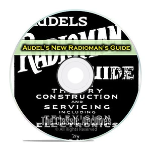 Audel's New Radioman's Guide, Tube Radio Servicing, OTR, Rider CD DVD E29 - Picture 1 of 6