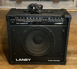 1980’s Laney Linebacker Pro PL100 Reverb - Solid State 100w 1x12 Gtr Amp- EX - Picture 1 of 4