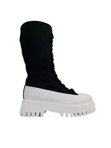 BRONX Groov-Y High Canvas Size 36 Black Casual Lifestyle Fashion Shoes Boots - Picture 1 of 22