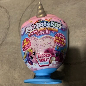 Zuru RAINBOCORNS Talkin’ Jelly Shake Surprise Comes Alive Talks Back- White Horn - Picture 1 of 4