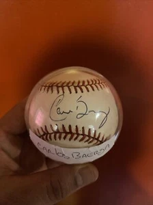 CARLOS BAERGA Signed Official MLB Baseball-CLEVELAND INDIANS No COA - Picture 1 of 3