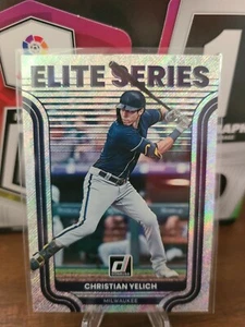 2022 Donruss Baseball Elite Series Rapture Christian Yelich ES-2 Brewers - Picture 1 of 2