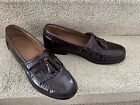G H Bass Weejuns Cordovan Brown Kiltie Men’s Loafers 11 D Leather VGUC