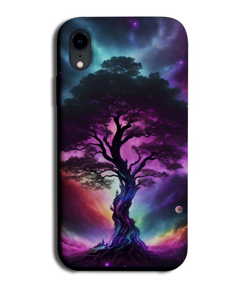 Galaxy Tree Phone Case Cover Shape Stars Colourful Space Trees Magical Cool CA65 — 第 1/1 张图片