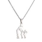 Stainless Steel Mom Daughter Family Necklace For Mothers Day Silhouette