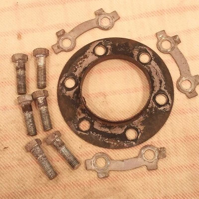 Suzuki GS750 1978 1979 disco delantero freno rotor pernos placas de bloqueo GS 750 Foto 1 de 3