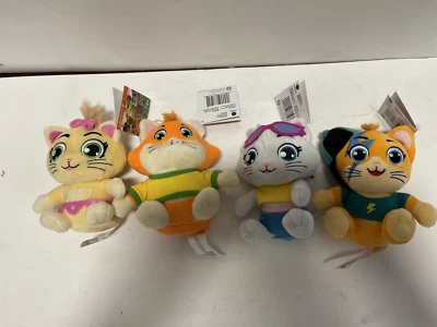 Set of 4 cats 44cats Plush 5 Inch Brand New with Tags - Image 1 of 3