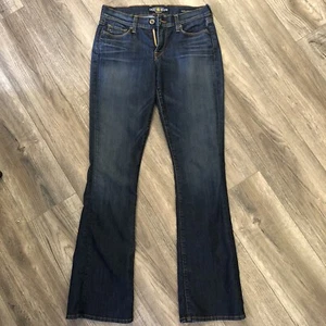 Lucky Brand Womens Sofia Boot Dark Wash Stretch Denim Jeans Sz 4/27 Reg 29x32.5 - Picture 1 of 12